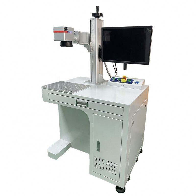 50W Fiber Laser Marking Machine with EZCAD Controller for Hardware Manufacturing and Metal Processing