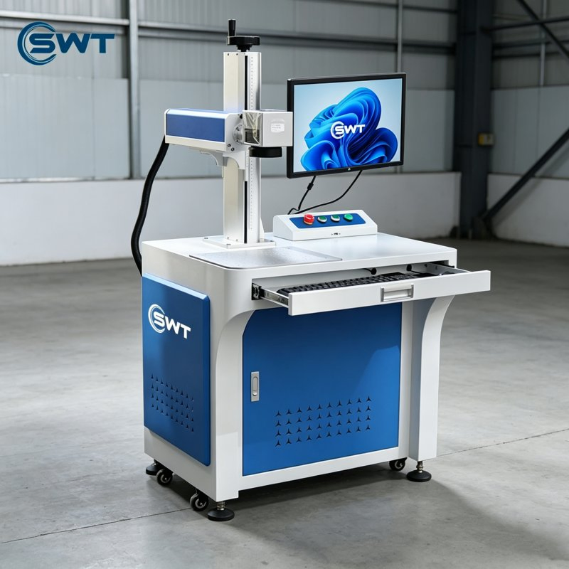Swt Jpt Laser Marking Machine 100W 50W 30W Auto Focus 2.5D 3D Fiber Laser Engraving Machine for Jewelry Firearm Tumbler Mug