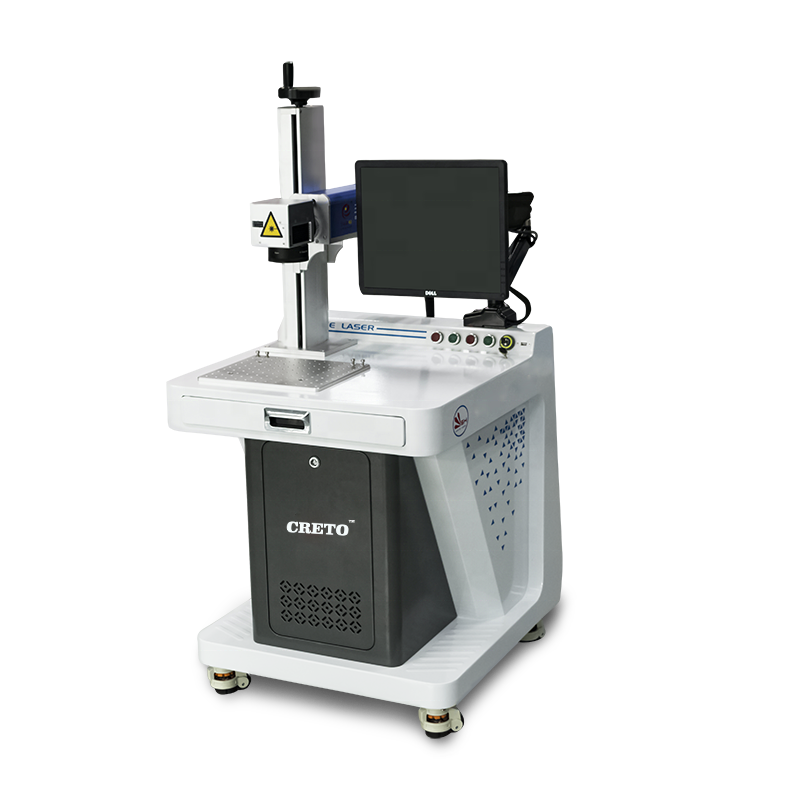 Factory Price 20W 40w 60w Desktop Fiber Laser Marking /engraving /engraver Machine for bar Code Trademark