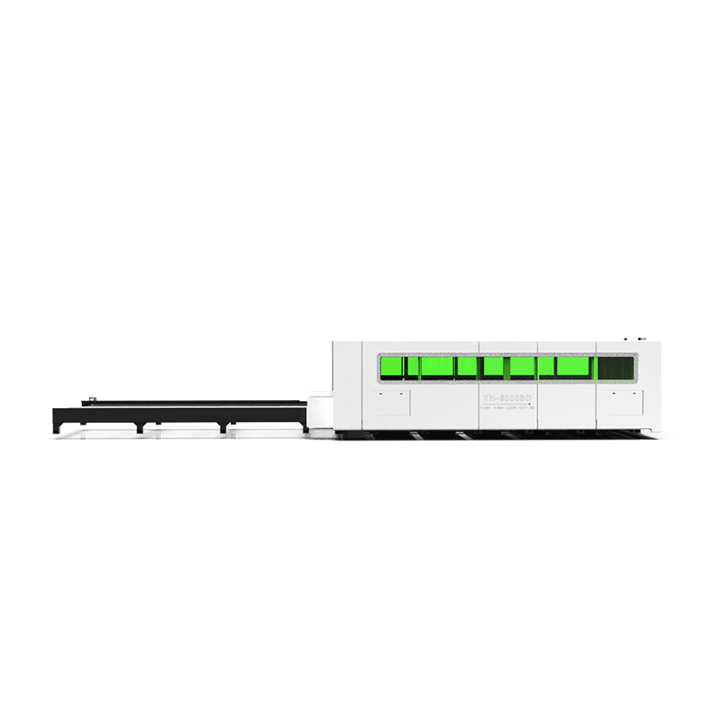 Advanced Closed Type Fiber Laser Machine 3015 High Power for Safe Mass Production and High Volume Thick Plate Cutting