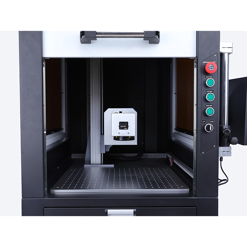 20W 30W 50W 100W Raycus Laser Graver Large Cabinet Fiber Laser Processing 3D Rotary Marking Machine with Computer for Advertising Industry