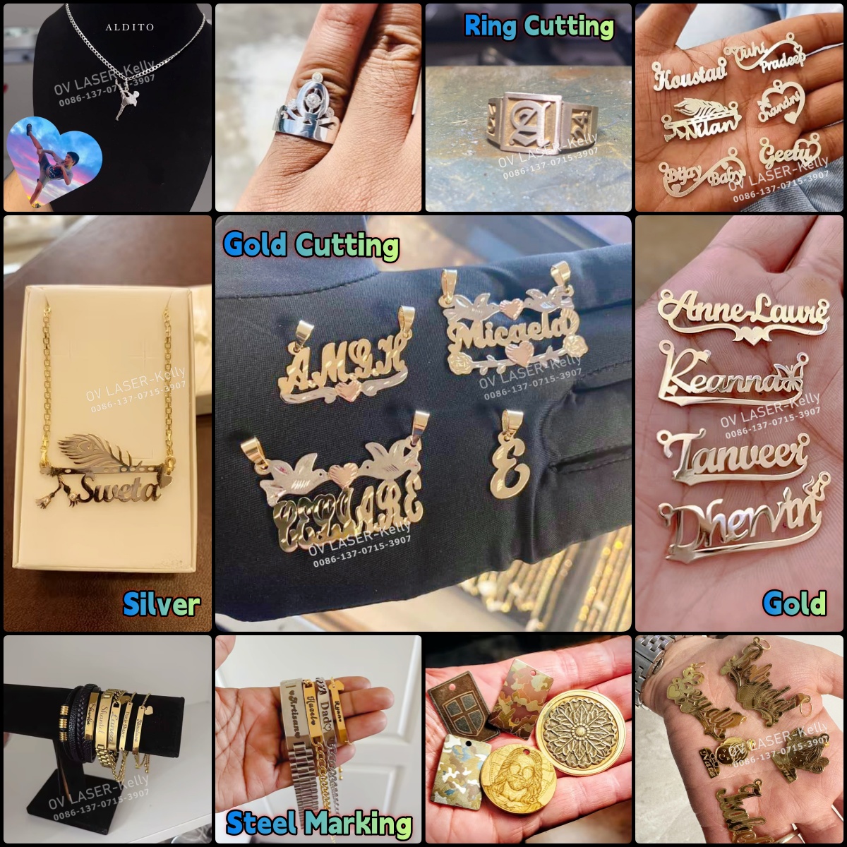 Gold Silver Jewelry 30w 50w 60w 100w Fiber Laser Engraver Mopa Laser Engraving Machine For Cutting Name Necklaces Record Rings