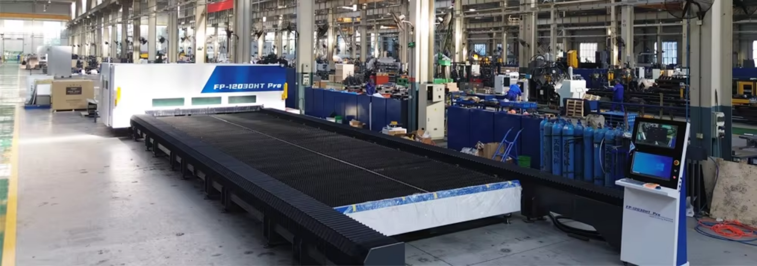 Single Platform High Power Sheet Metal Laser Machine Fiber Lazer Cutter