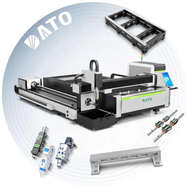 4020 6000W CNC Fiber Laser Metal Sheet Lazer Cutting Machine Laser Power High Efficient Metal Sheet and Tube Laser Cutter