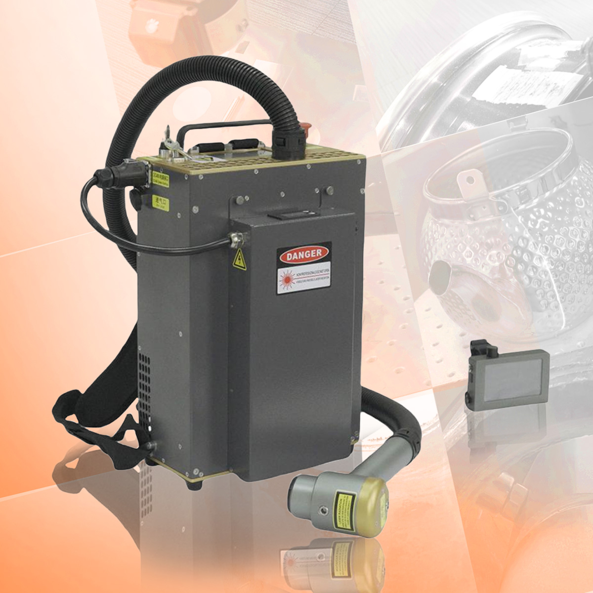 Small Backpack Laser Cleaning Machine Big Areas Laser Rust Cleaning Machine With Low Price
