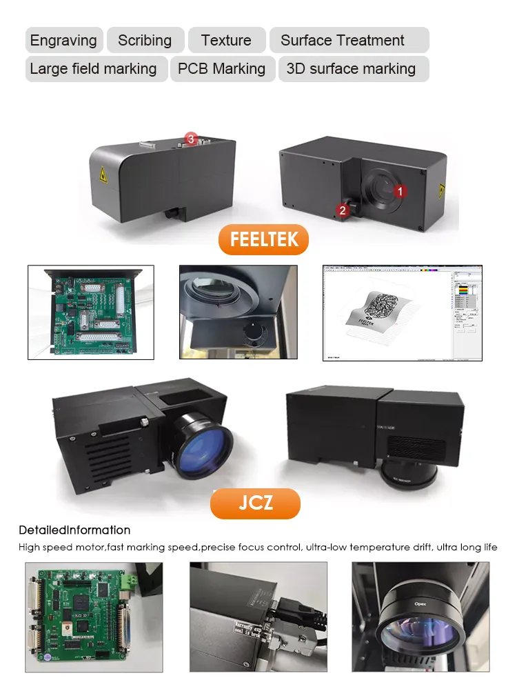 20W 30W 50W 100W Jpt M7 3D Mopa Laser Marking Machinery