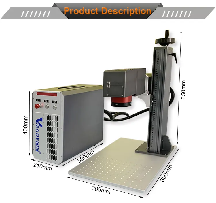 20W 30W 50W 100W Jpt M7 3D Mopa Laser Marking Machinery