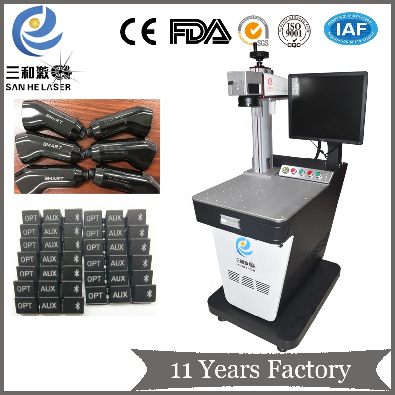 Factory Price 20W 40w 60w Desktop Fiber Laser Marking /engraving /engraver Machine for bar Code Trademark