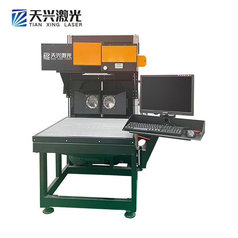 150W 3D Dynamic RF CO2 Laser Laser Marking Engraving Printing Machine for Shoes Leather PU Wood Jeans Large Format 3D Dynamic Focusing CO2 Galvo Laser Marking