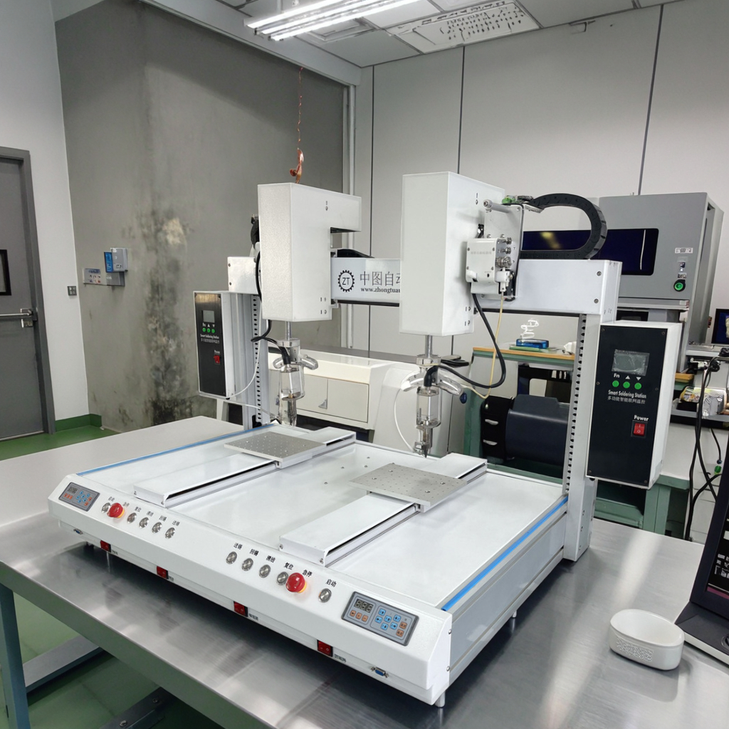 XYZ 5 Axis Robotic Soldering Robot Machine For SMD LED Component Welding In Manufacturing Plant