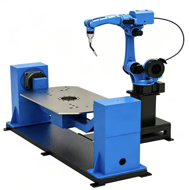 Collaborative Welding Robot Arm PLC Interlock Welding Positioner Synchronous Rotation GWelding Cobot Workstation