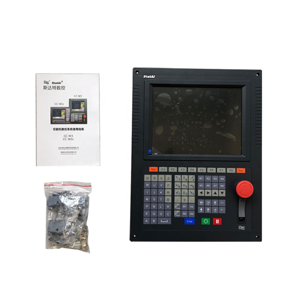 CNC Plasma Flame Cutting Machine Use StatAi CC-M3 2-Axis CNC Controller With 10.4" True Color LCD And USB File Transfer