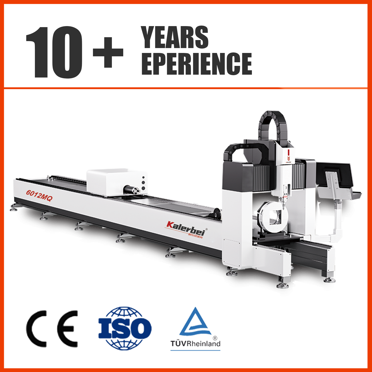 Kalerbei Fiber Laser 6012/6016 MQ Tube Cutting Machine Customized Configuration High-speed Metal Cutting HIWIN Guide Rails Fuji