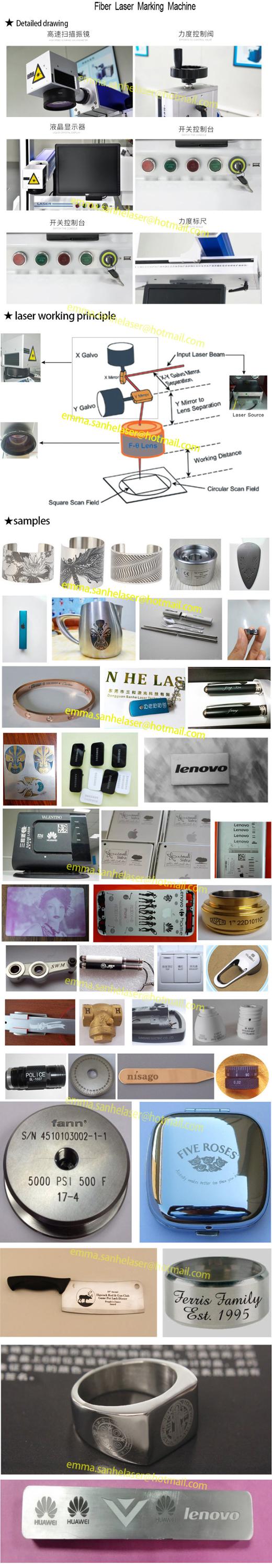 Factory Price 20W 40w 60w Desktop Fiber Laser Marking /engraving /engraver Machine for bar Code Trademark