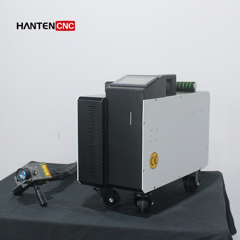 Hantencnc Pulse Laser Cleaner 300w 2026 New Cleaning Head Rust Removal Paint Oil Coating Oxide Wood Metal Steel Cleaner