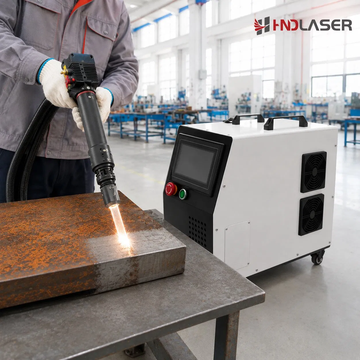 Continuous 300W Portable Pulse Cleaner Rust Remover Price Handheld Fiber Laser Cleaning System Gun Stripping Machine Wobble for Metal Device Paint Oil Removal