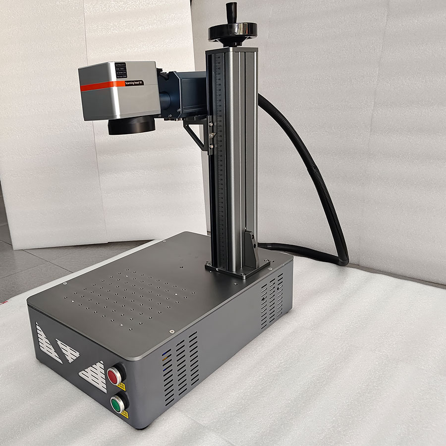 New Fiber Laser Stone Engraving Machine for Metal Stone Rubber &amp; Plastic with 2.5D Deep Marking Laser Marking Engraving Machine