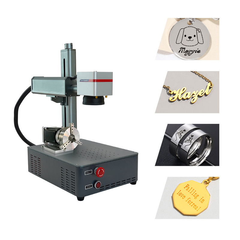 Yongli 20W 30W 50W Fiber Laser Engraving Machine for Metal Logo QR Code Serial Number Marking