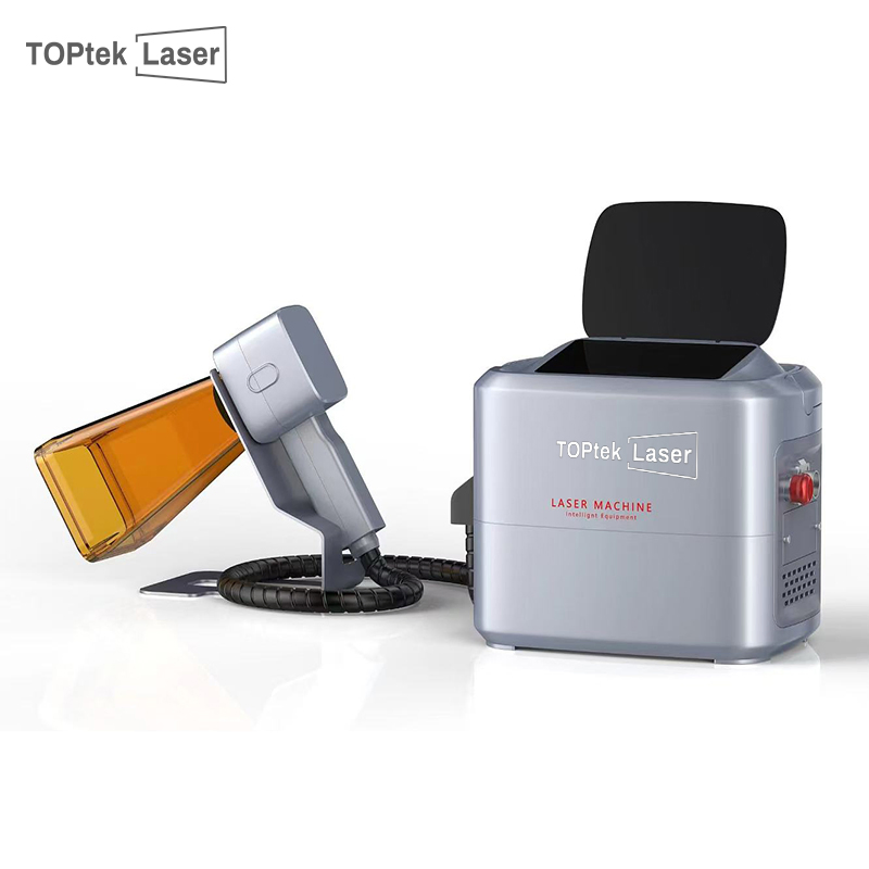 20W 30W 50W Split Mini 3D CNC Portable Logo Business Card Marker Engraver Printer Fiber Laser Galvo Metal Plastic Glass Label Marking Printing Engraving Machine
