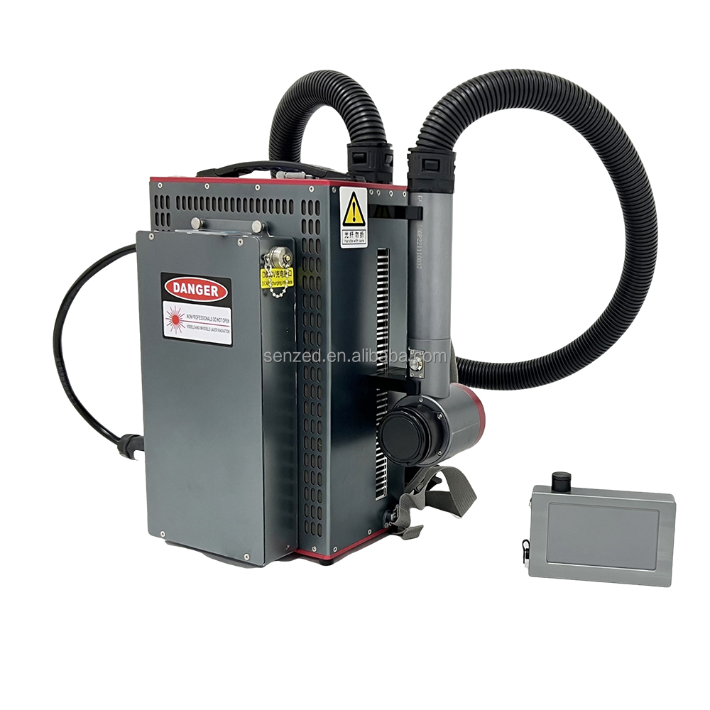 JPT Backpack Pulse Laser Cleaner Machine for Metal Wood Paint Rust &amp; Stone