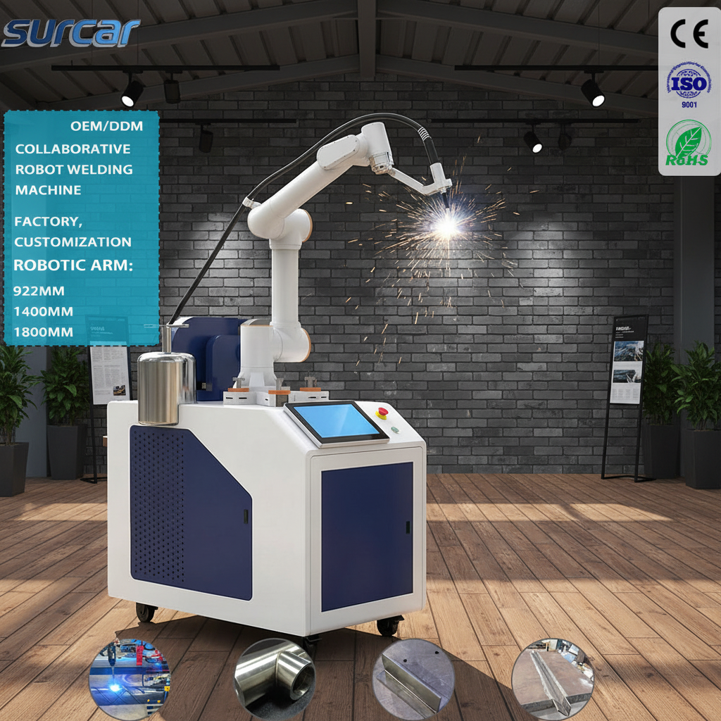 Automatic 6 Axis Collaborative Robot Arm 5kg Payload Robotic Welding System For Appliances &amp; Furniture Manufacturing