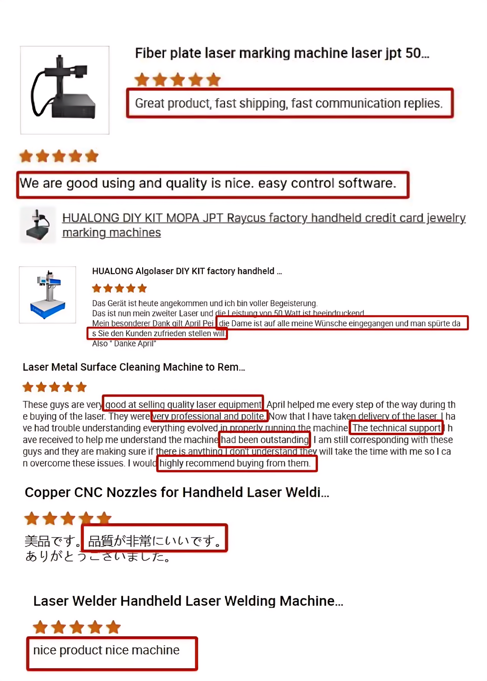 Customer Testimonials