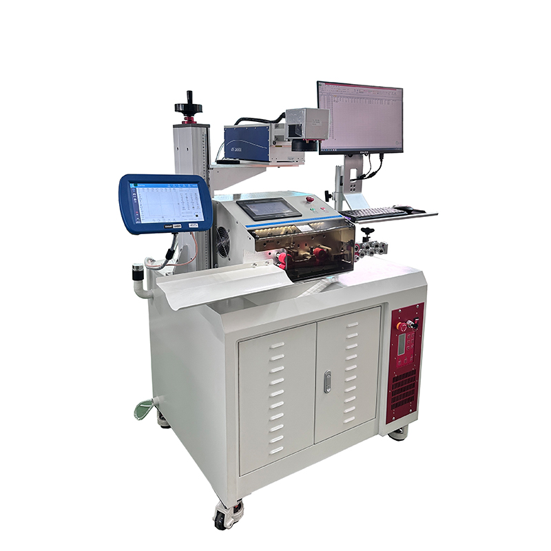 Automatic Wire Stripping Cutting And UV Laser Marking Machine