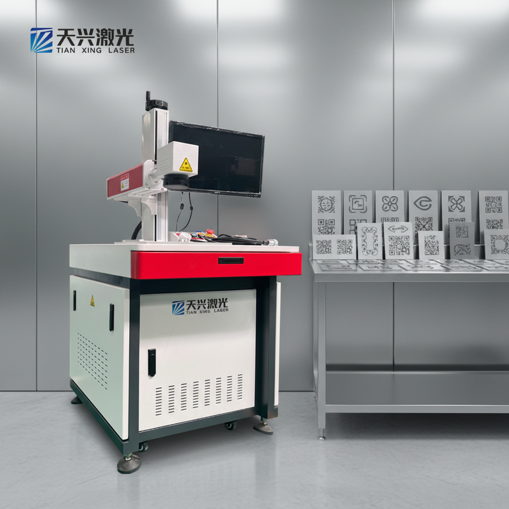 Fiber Laser Engraving Machine-High Power 100-watt Gantry Type Metal Deep Engraving Coding with Water Cooling and DST Support