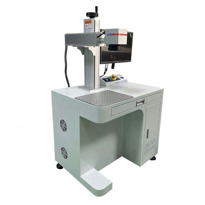 50W Fiber Laser Marking Machine with EZCAD Controller for Hardware Manufacturing and Metal Processing