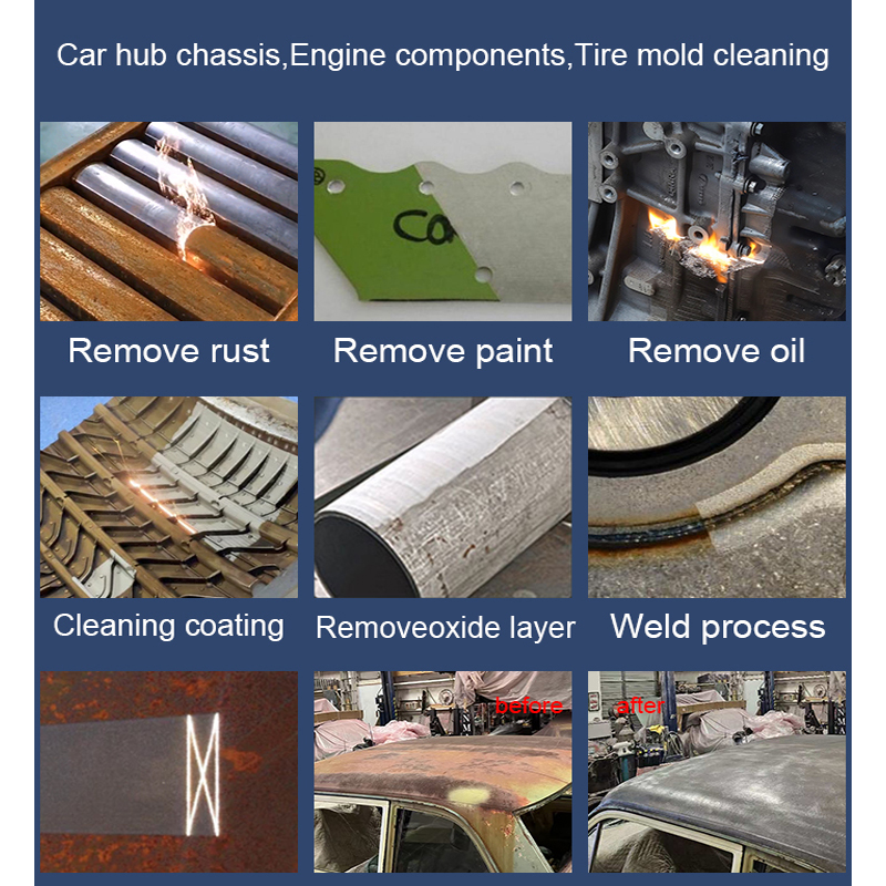 High Power 1500w 2000w 3000w Handheld Laser Cleaning Machine For Metal Stainless Stone Oil Paint Car Laser Cleaner Rust Removal
