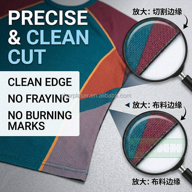 CO2 Laser Cutting Machine for Sublimation Fabric Sportswear CCD Camera Automatic AI/PLT Support CNC Water Cooling Wood Rubber