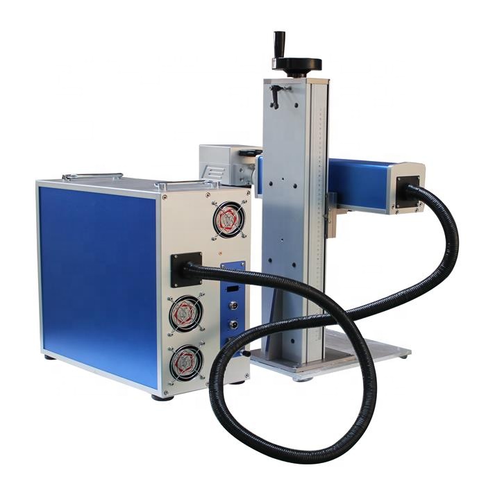 High-quality RAYCUS Desktop Detachable Mopa Fiber Laser Marking Machine Air Gold Silver Copper Jewelry 20W 30W 60W 100W PLT BMP