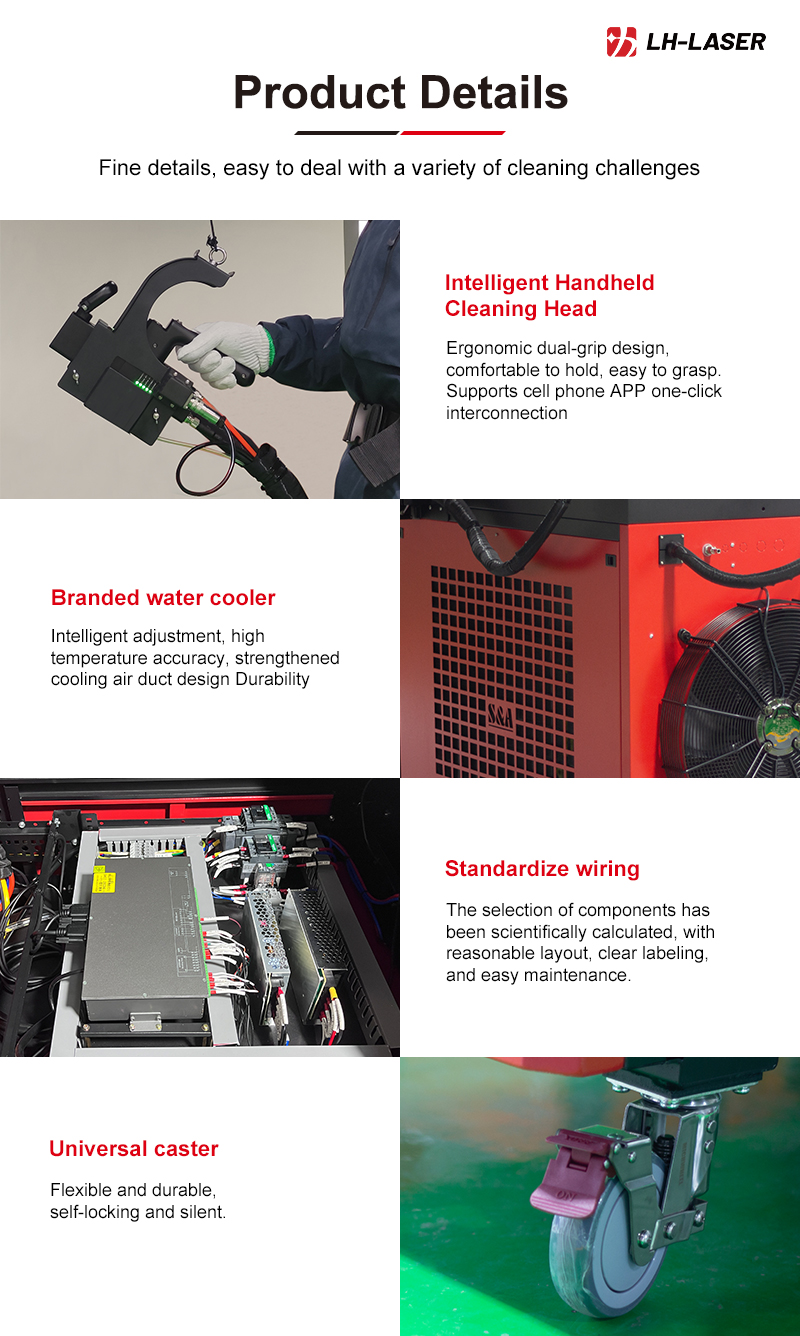Laser cleaning gun details
