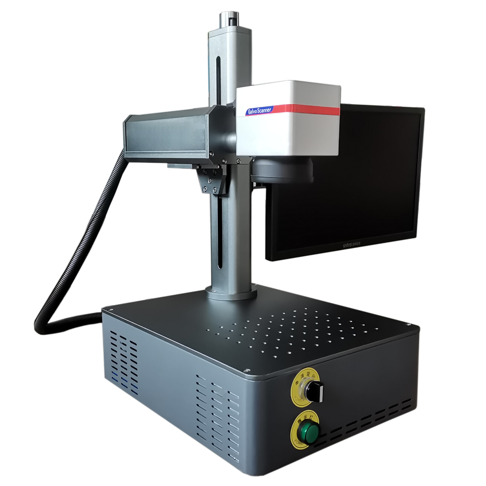 New Portable Desktop High-Accuracy Fiber Laser Marker-20W 30W Models Supports DXF/PLT/BMP/AI/DST/SVG Metal Air-Cooled JCZ