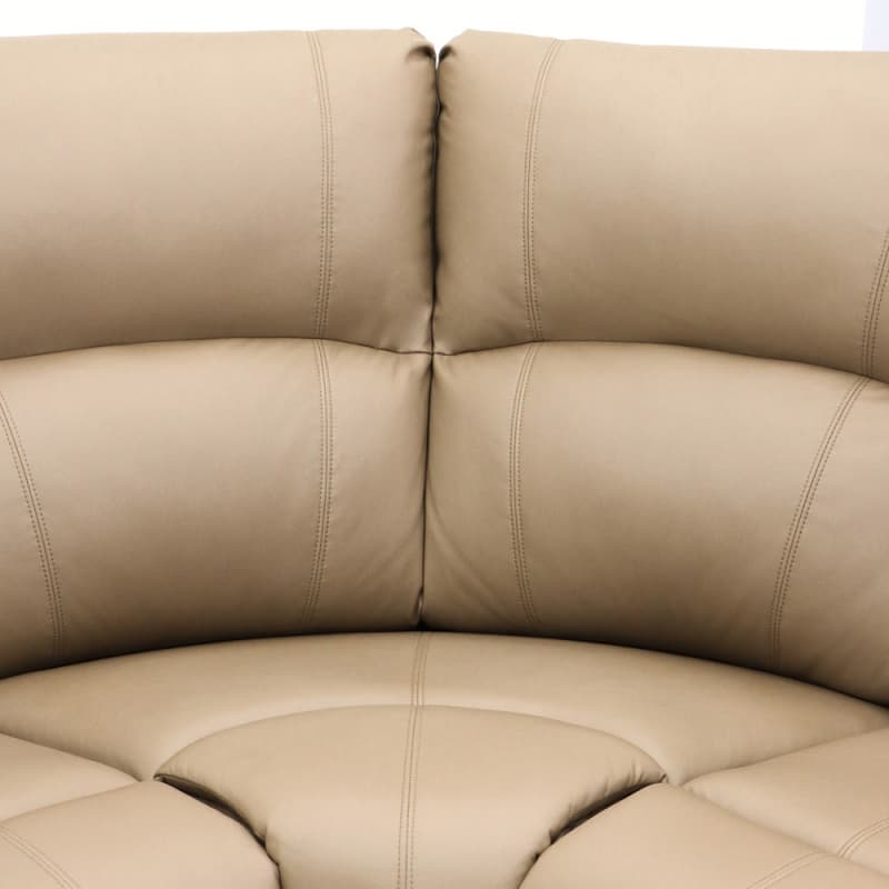 China 9207ML Geeksofa Leather Manual Corner Recliner Sofa with Console & Bluetooth Speaker Pricelist, Quotes