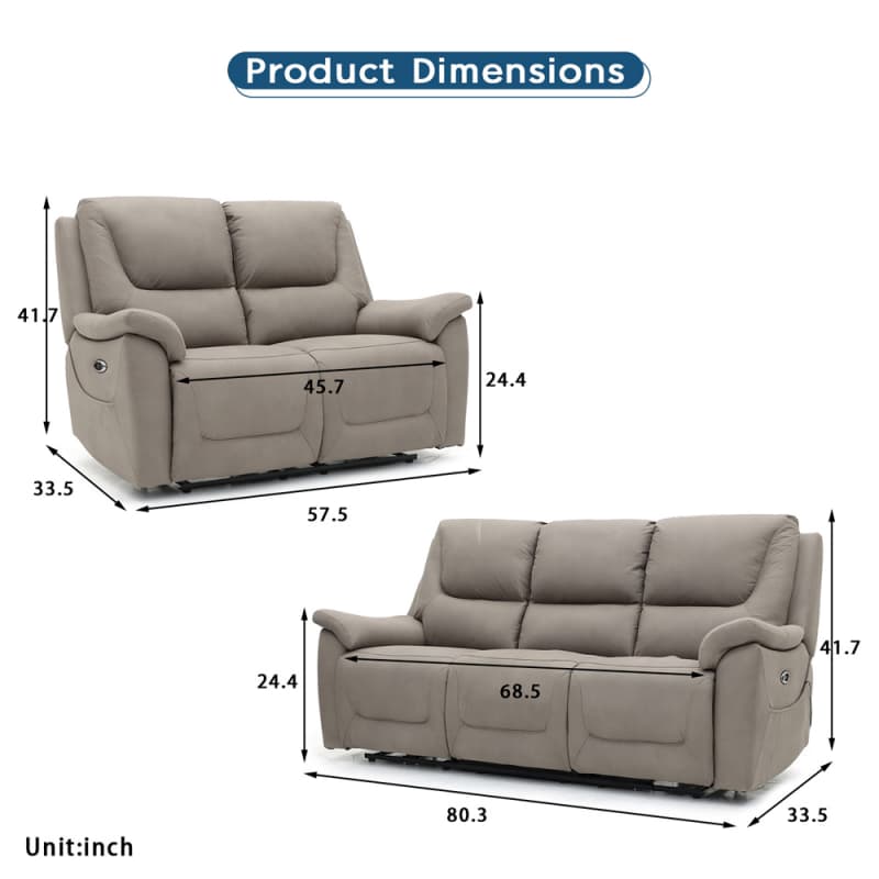 China 9228PM Geeksofa Microfiber Power Motion Recliner Sofa Set Manufacturers, Pricelist