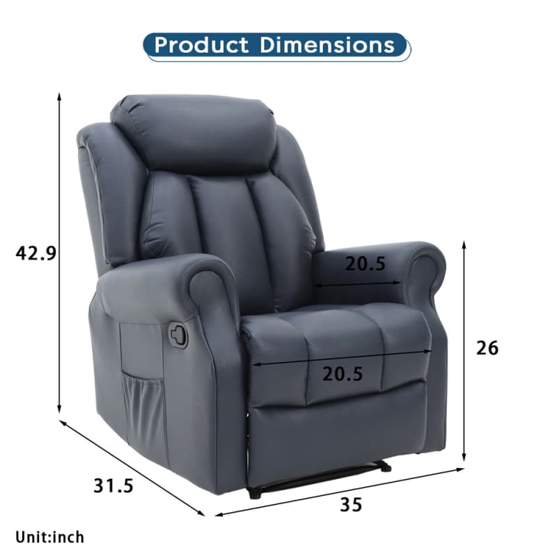 Wholesale 9189ML Geeksofa Leather Manual Recliner Chair Supplier, Quotes