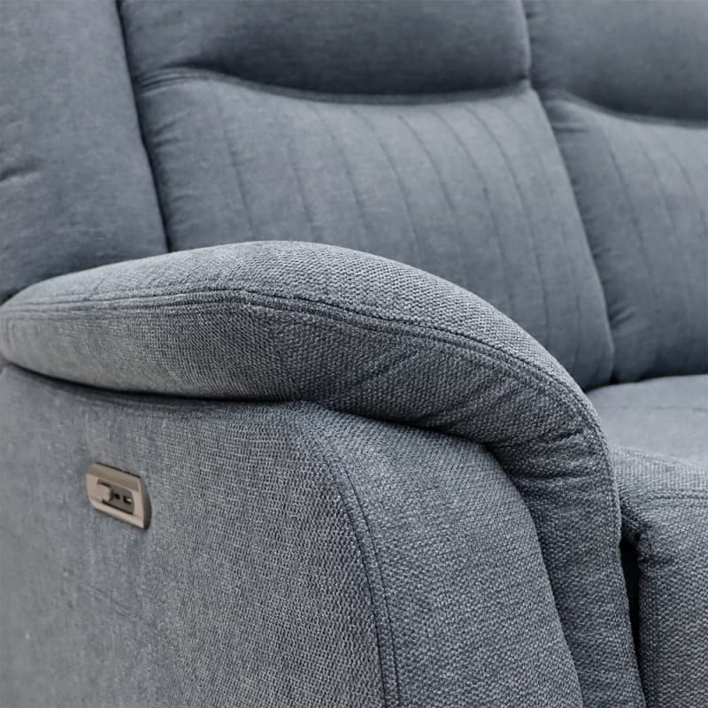 China 8043PF Geeksofa Fabric Power Corner Recliner Sofa with Console Factory, Factories