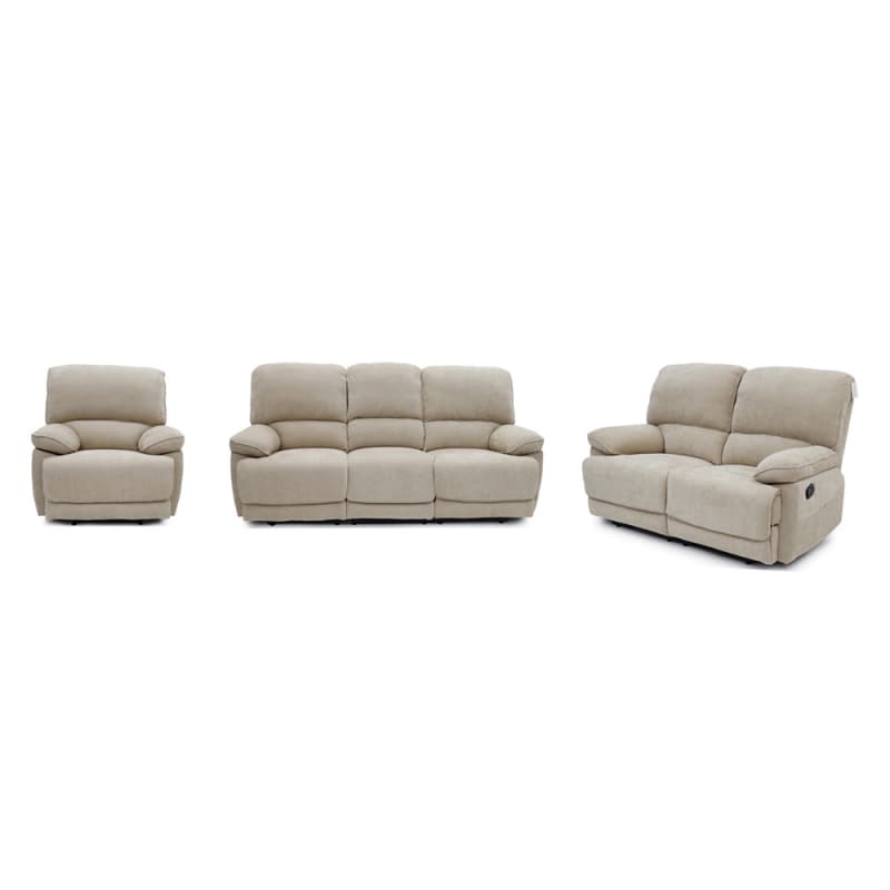 Wholesale 8061MF Geeksofa Fabric Manual Motion Recliner Sofa Set with Drop Down Table Manufacturer, Suppliers