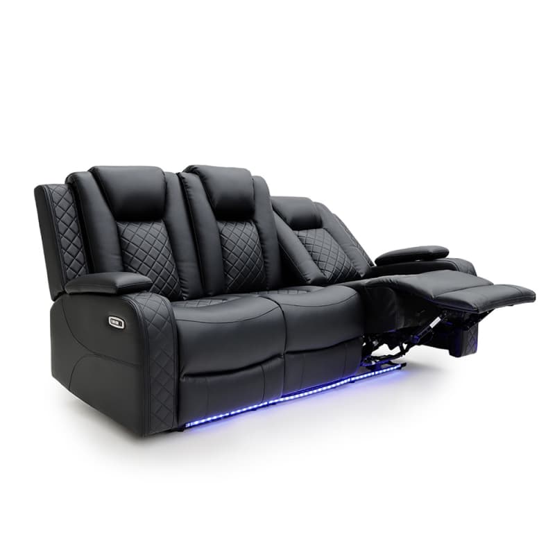 Wholesale 8029PL Geeksofa Home Theater Recliner Seating with Console & Drop Down Table & Bluetooth Speaker Suppliers, Factory