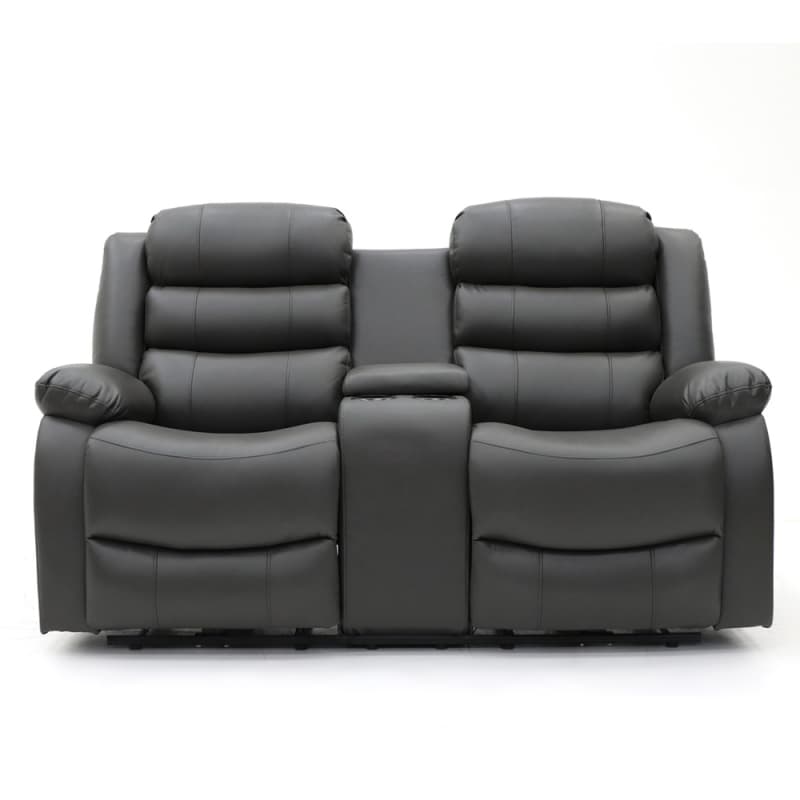 Wholesale 9204PL Geeksofa Leather Power Motion Recliner Sofa Set with Console Supplier, Factories