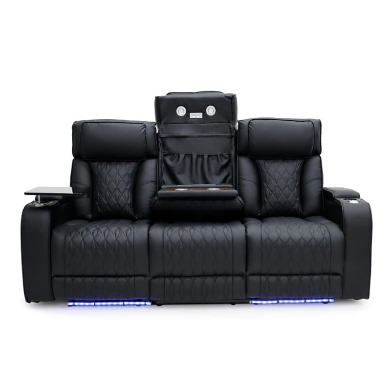 China 9270PL Geeksofa Home Theater Recliner Seating with Console & Tray Table & Drop Down Table & Bluetooth Speaker Supplier, Quotes