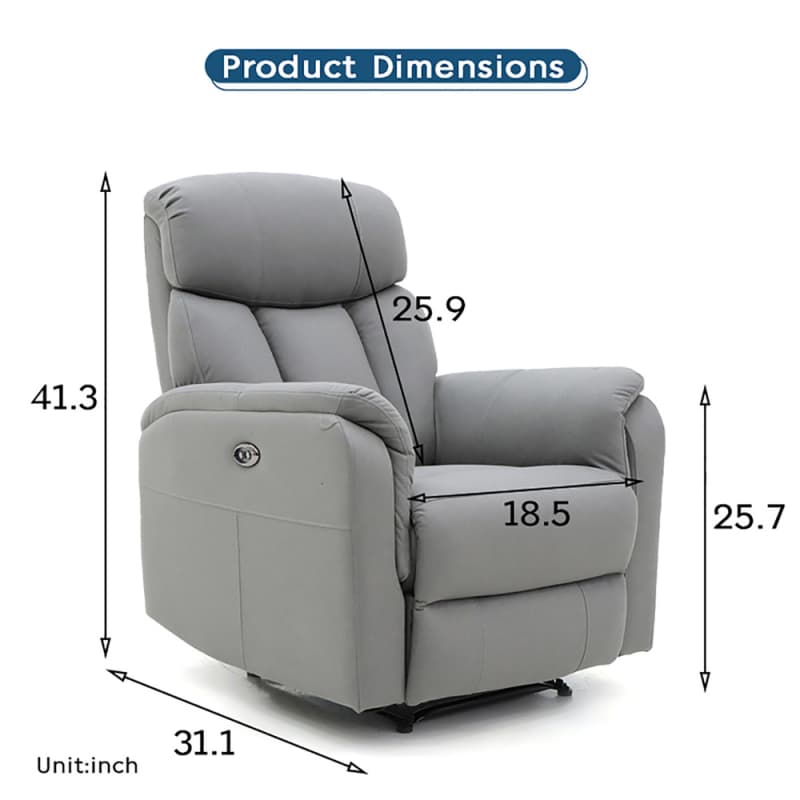 Wholesale 9184PM Geeksofa Microfiber Power Recliner Chair Manufacturer, Quotes