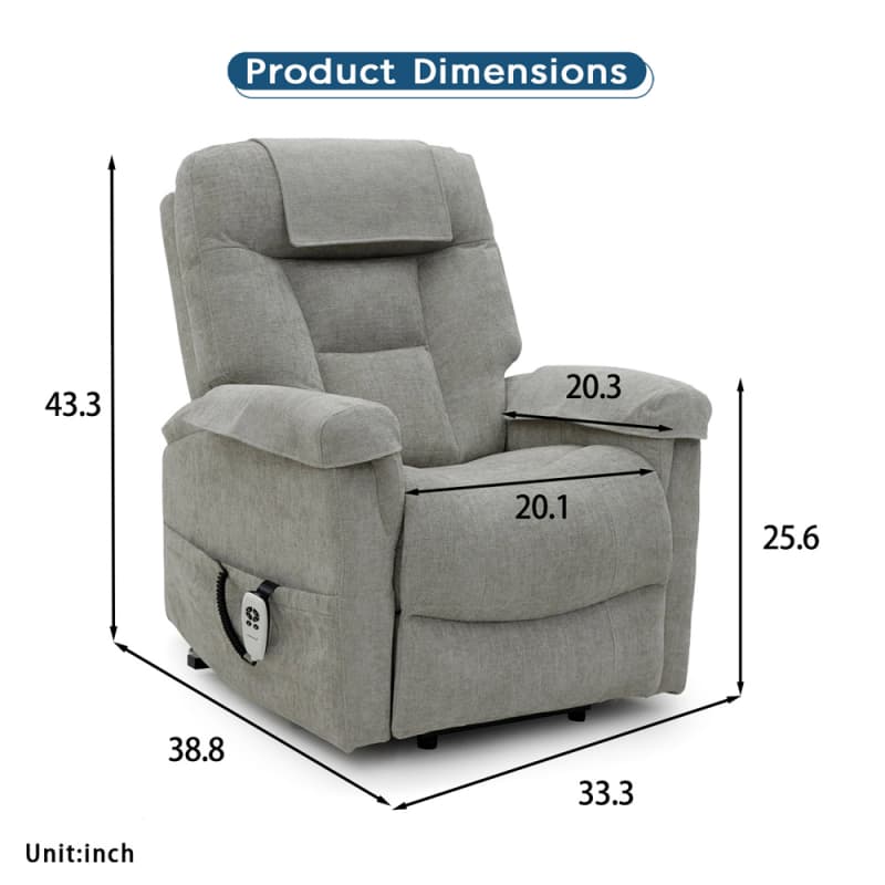China 9192DF Geeksofa Dual Motor Power Medical Lift Recliner Chair Suppliers, Factories