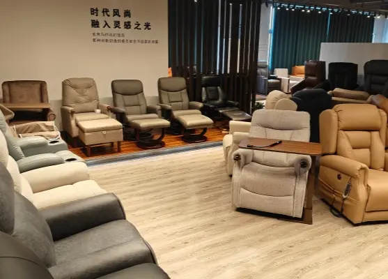 Showroom corner sofa display