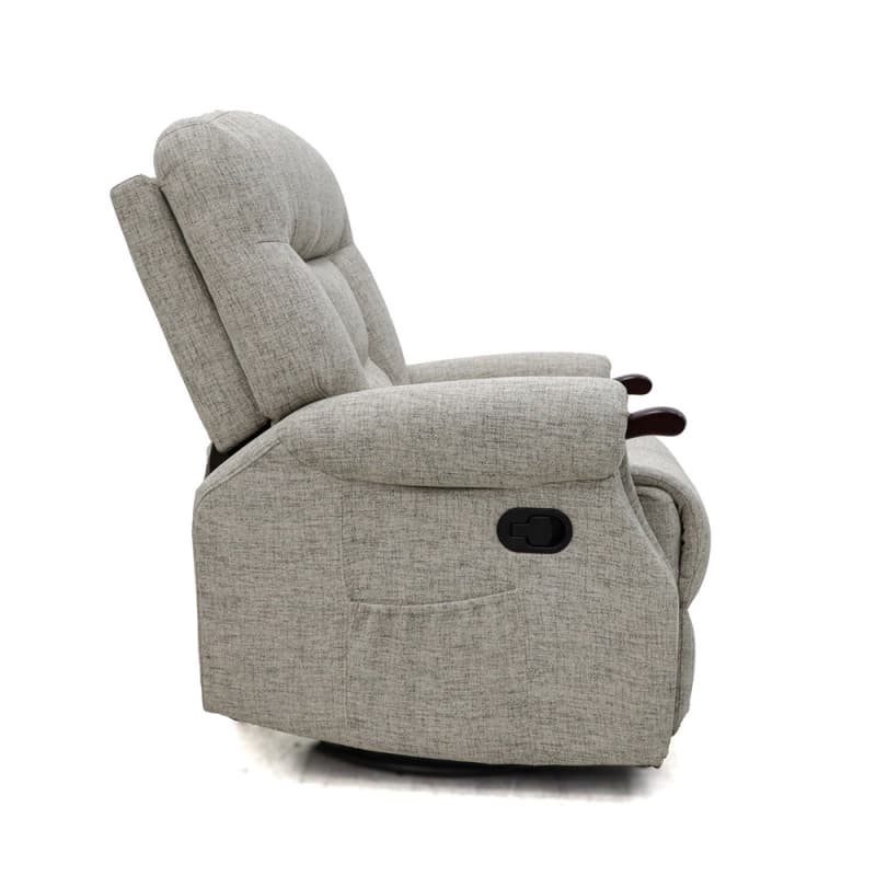 Wholesale 9177MF Geeksofa Fabric Manual Recliner Chair with Rocking & Swivel Factory, Factories