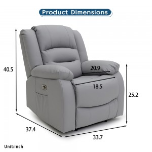Recliner Sofa Detail View