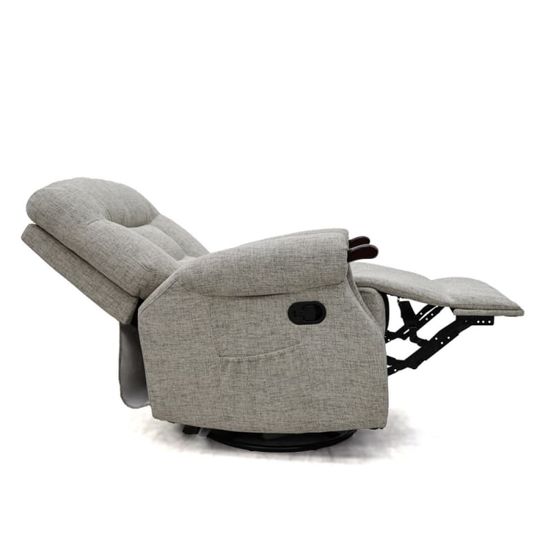Wholesale 9177MF Geeksofa Fabric Manual Recliner Chair with Rocking & Swivel Factory, Factories