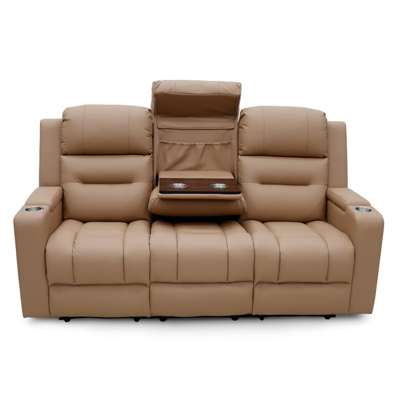 China 9271ML Geeksofa Leather Manual Motion Recliner Sofa Set with Console & Drop Down Table Manufacturer, Pricelist