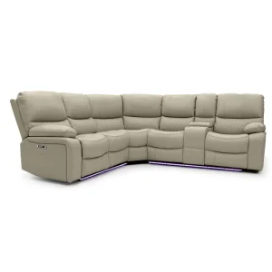Wholesale 9080PL Geeksofa Leather Power Corner Recliner Sofa with Console Factories, Quotes
